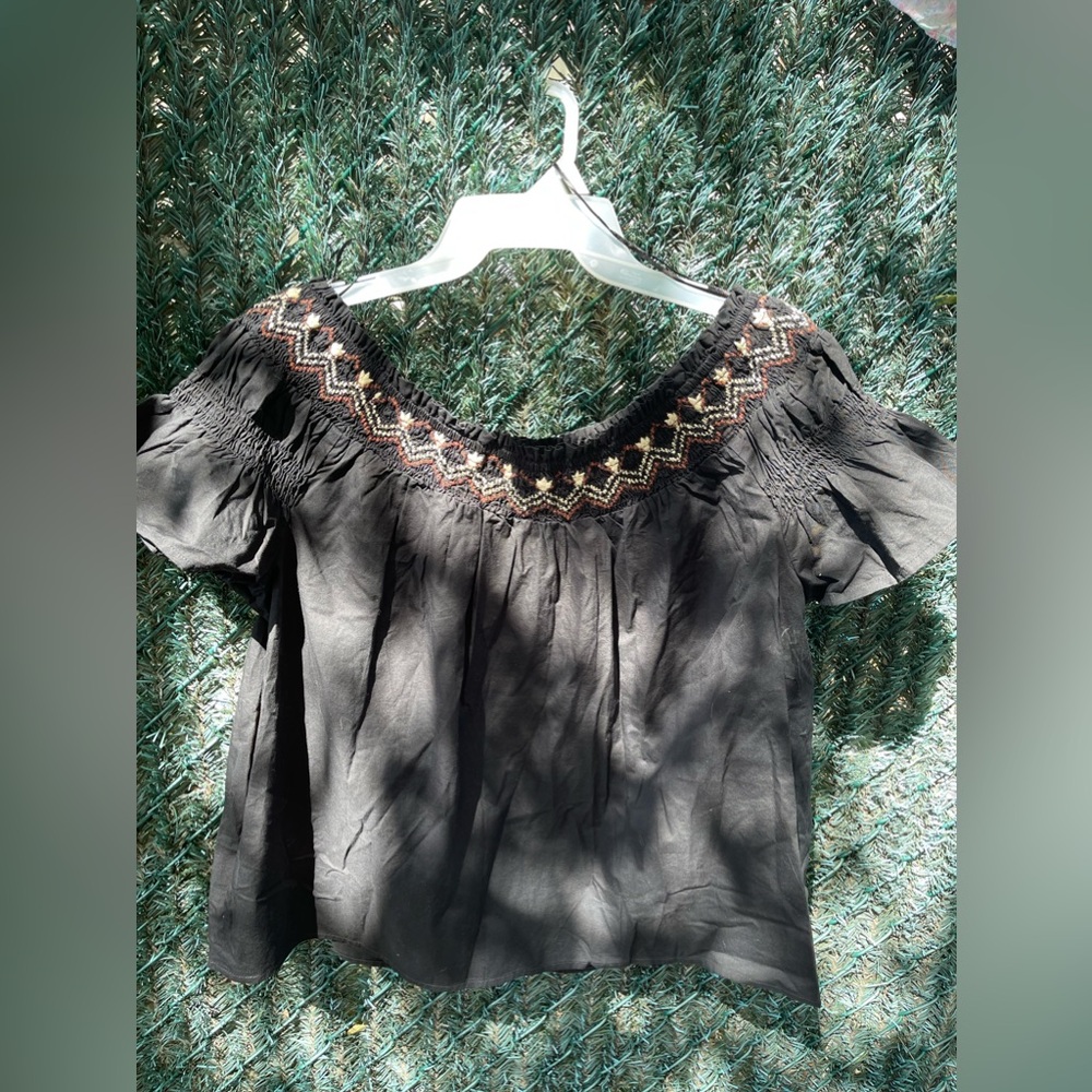 Bohemian Woman's Top Black